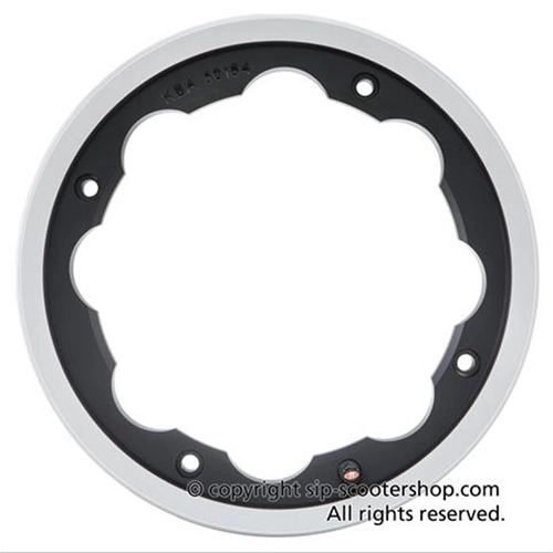 Llanta tubeless SIP 81038000 de aluminio negro con borde pulido para neumáticos de 3.00, 3.50 y 10 pulgadas para LAMBRETTA 125, 150 y 200.