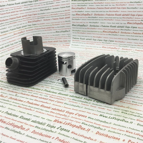CULATA DE 43,5 mm DE DIÁMETRO, TRANSFERENCIAS CON PASADOR DE 10 MM, COMPLETA CON CABEZA PARA PIAGGIO 50 CIAO BOXER BRAVO SI