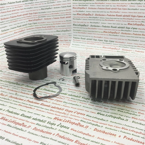CULATA DE 43,5 mm DE DIÁMETRO, TRANSFERENCIAS CON PASADOR DE 10 MM, COMPLETA CON CABEZA PARA PIAGGIO 50 CIAO BOXER BRAVO SI