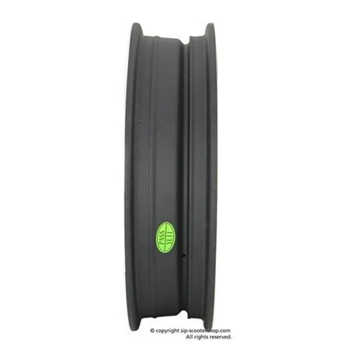 Jante tubeless SIP 81068100 en aluminium noir à bord poli pour pneus 3.00 3.50 - 10" pour VESPA 50 80 90 125 150 160 180 200 ET3 PK S XL SPRINT GT TS GL GS SS PX PE T5 RALLY COSA