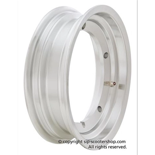 SIP 83047000 Hinterradfelge, schlauchlos, breite Ausführung, silbernes Aluminium, für 110/120/130 - 11"-Reifen für VESPA 125 150 160 180 200 GT TS GL GS SS PX PE T5 RALLY COSA