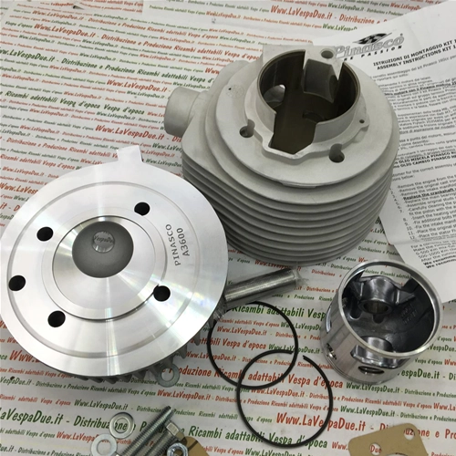 GRUPPE 26031000 WÄRMEZYLINDER AUS ALUMINIUM PINASCO VESPA ABNEHMLICHT OSTRICO VM VN VL VB VON 1953 BIS 1959 5 % FÜR UMBAU AUF 160 60 MM