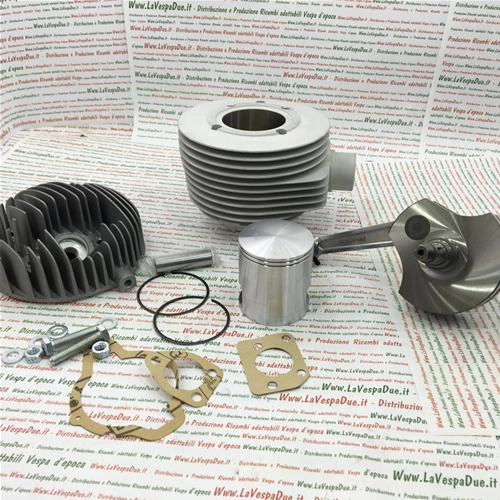SONDERANGEBOT Renn-Tuning-Kit KURBELWELLE 26361001 HUB 57 MM + PINASCO FAROBASSO ALUMINIUMZYLINDERGRUPPE 160 CC 60 MM FÜR VESPA VON 1953 BIS 1959 5 %