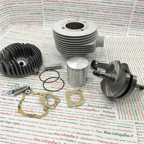 SONDERANGEBOT Renn-Tuning-Kit KURBELWELLE 26361001 HUB 57 MM + PINASCO FAROBASSO ALUMINIUMZYLINDERGRUPPE 160 CC 60 MM FÜR VESPA VON 1953 BIS 1959 5 %
