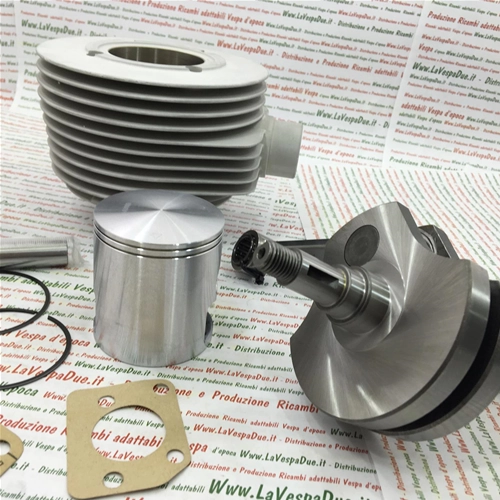 SONDERANGEBOT Renn-Tuning-Kit KURBELWELLE 26361001 HUB 57 MM + PINASCO FAROBASSO ALUMINIUMZYLINDERGRUPPE 160 CC 60 MM FÜR VESPA VON 1953 BIS 1959 5 %