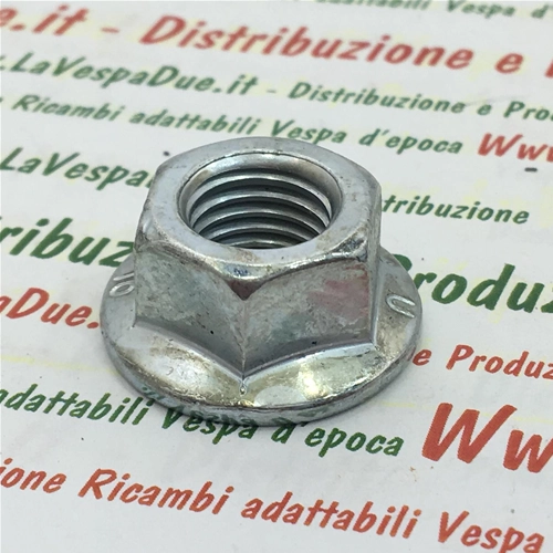 Écrou à bride pour la fixation du moyeu avant de Vespa 50 90 125 NLR Special ET3 SS PK XL Automatica S Rush N