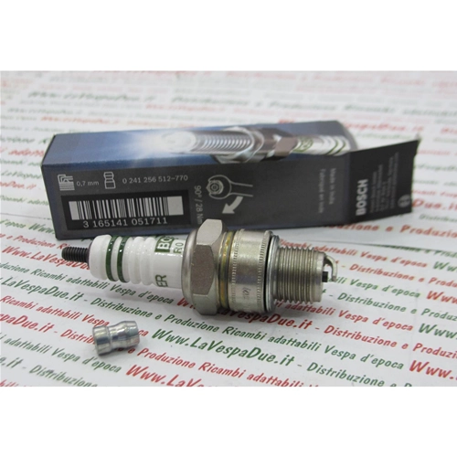 BOSCH W3AC Zündkerze mit Kupferkern, entspricht NGK B8HS mit kurzem Steigungswinkel für VESPA 50 80 90 125 150
