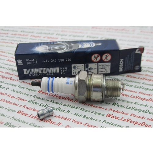 Bougie d'allumage BOSCH W5AC à noyau de cuivre équivalente à la NGK B7HS à pas court pour VESPA 50 80 90 125 150