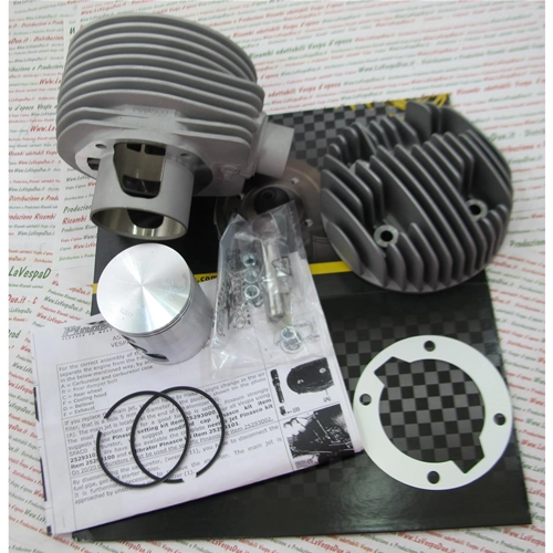 PINASCO 25030942 MAGNY COURS S2 aluminum cylinder kit 177 mm diameter 63 mm 2 transfer ports for VESPA VNB VBB GL GT
