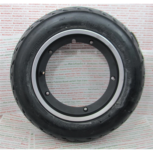 KIT DE LLANTAS SIN CÁMARA CON CUBIERTA NEUMÁTICA SIP 3.50 - 10" APROBADO PARA 120 KM/H PARA VESPA 50 80 90 125 150 160 180 200 ET3 PK S XL SPRINT GT TS GL GS SS PX PE T5 RALLY COSA SIP 30302000