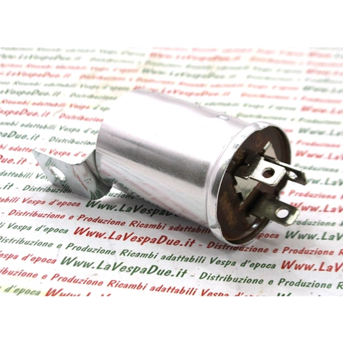 Elektronischer Blinker 12 Volt 23 W 3-Faston-Thermoschalter für Blinker für Vespa PX Arcobaleno mit Elektrostarter Ape MP Max Car P2 P3 Diesel