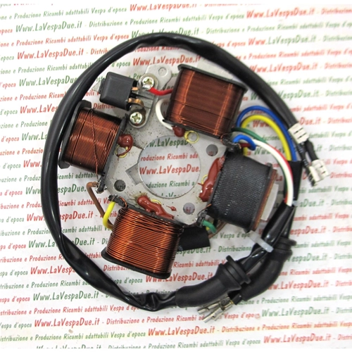 4-poliger elektronischer Stator mit 4 Spulen für PIAGGIO 50 SI BRAVO GRILLO BOSS WITH ARROWS CIAO MIX TEEN EURO 1 2 ro 293814 2938145 Motor