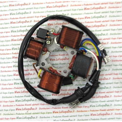4-poliger elektronischer Stator mit 4 Spulen für PIAGGIO 50 SI BRAVO GRILLO BOSS WITH ARROWS CIAO MIX TEEN EURO 1 2 ro 293814 2938145 Motor