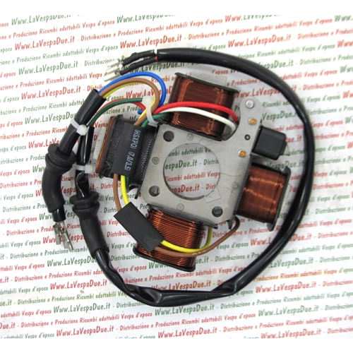 4-poliger elektronischer Stator mit 4 Spulen für PIAGGIO 50 SI BRAVO GRILLO BOSS WITH ARROWS CIAO MIX TEEN EURO 1 2 ro 293814 2938145 Motor