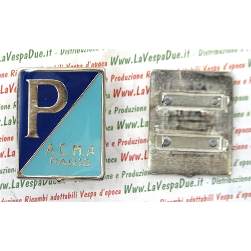 PIAGGIO SHIELD FOR VESPA 150 ACMA PARIS FIXING WITH 36 MM X 46 MM STAPLES ITALIAN ARTISAN PRODUCTION