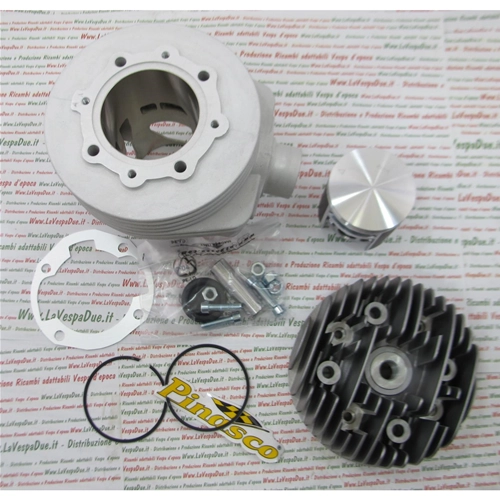 PINASCO 25032941 190 MAGNY COURS EX Aluminium-Zylinder-Kit Langhub 60 mm Zylinderkopf mit Zentralzündkerze für Vespa PX 80 125 150