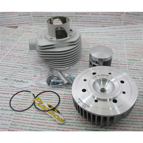PINASCO 25032941 190 MAGNY COURS EX Aluminium-Zylinder-Kit Langhub 60 mm Zylinderkopf mit Zentralzündkerze für Vespa PX 80 125 150