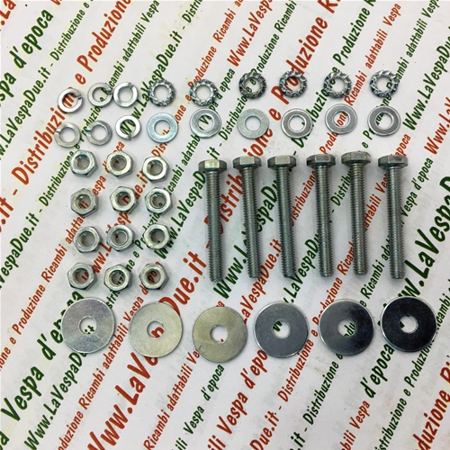KIT COMPLETO DE TORNILLOS, TUERCAS Y ARANDELAS DE 4 MM PARA LA FIJACIÓN DE CAPÓS LATERALES