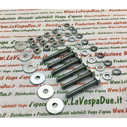 KIT COMPLETO DE TORNILLOS, TUERCAS Y ARANDELAS DE 4 MM PARA LA FIJACIÓN DE CAPÓS LATERALES