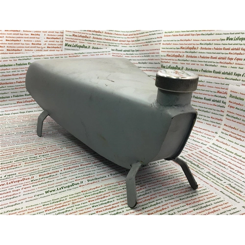 SERBATOIO TANICA BENZINA SUPPLEMENTARE 6 LITRI PER TUNNEL CENTRALE VESPA 125 150 FARO BASSO VM VN V30 V15 VB1T. MANIFATTURA ITALIANA