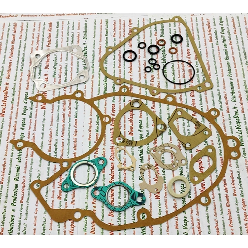 Complete engine gaskets with o-ring and carburettor for VESPA 50 125 PK S SS XL XL RUSH FL FL2 HP NV electric start Speedmatic from 1984 to 1995 ro 154616