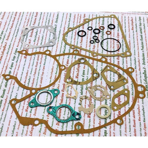Complete engine gaskets with o-ring and carburettor for VESPA 50 125 PK S SS XL XL RUSH FL FL2 HP NV electric start Speedmatic from 1984 to 1995 ro 154616