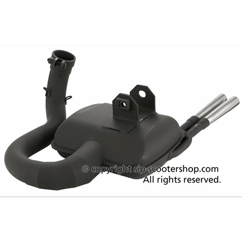 SILENCIADOR DE EXPANSIÓN SIP ROAD 2.0 RACING PARA VESPA 80 125 150 PX PE VNA VNB TS SPRINT VBA CON DOBLE TUBO DE ESCAPE