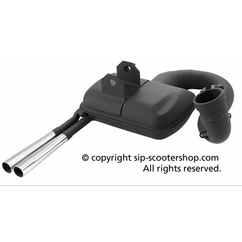 SILENCIADOR DE EXPANSIÓN SIP ROAD 2.0 RACING PARA VESPA 80 125 150 PX PE VNA VNB TS SPRINT VBA CON DOBLE TUBO DE ESCAPE