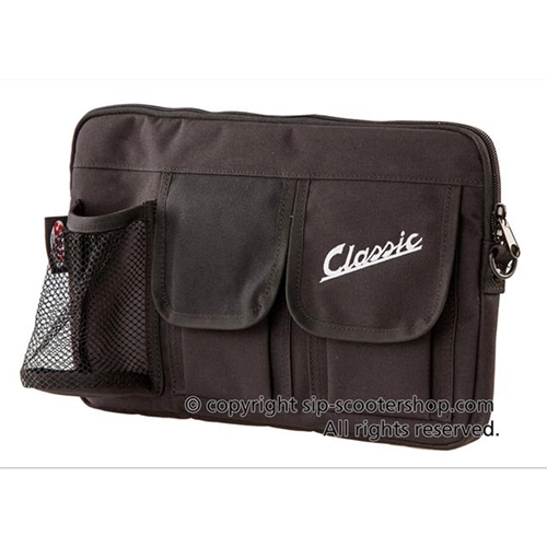 SIP CLASSIC 40010250 Sacoche de top case en nylon noir pour VESPA, LAMBRETTA, MOTO GUZZI, MOTOM, HONDA, HARLEY DAVIDSON, complète avec sangles
