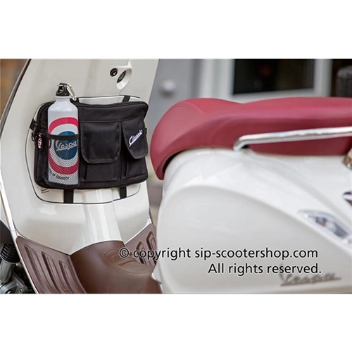 SIP CLASSIC 40010250 Sacoche de top case en nylon noir pour VESPA, LAMBRETTA, MOTO GUZZI, MOTOM, HONDA, HARLEY DAVIDSON, complète avec sangles