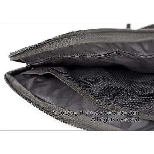 SIP CLASSIC 40010250 Sacoche de top case en nylon noir pour VESPA, LAMBRETTA, MOTO GUZZI, MOTOM, HONDA, HARLEY DAVIDSON, complète avec sangles