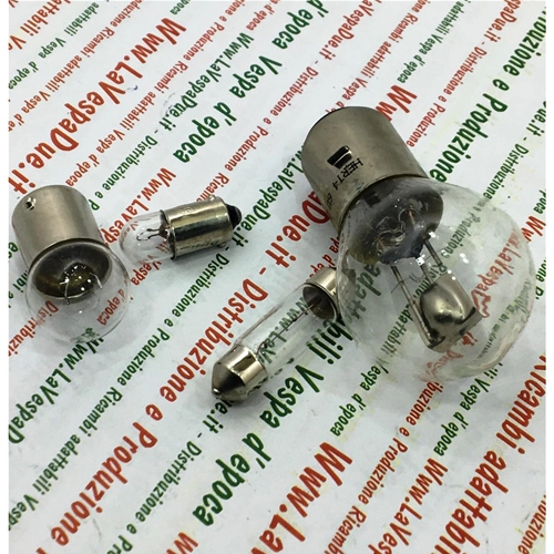 SET OF 4 12 VOLT FRONT AND REAR BULBS FOR VESPA 125 VNB1 VNB2 150 VBB 160 GS GL 180 SS