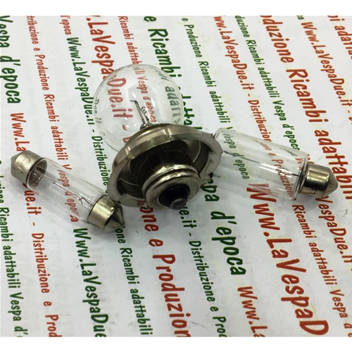 SET OF 3 12 VOLT FRONT AND REAR LIGHT BULBS FOR VESPA 50 ELESTART SPECIAL NLR