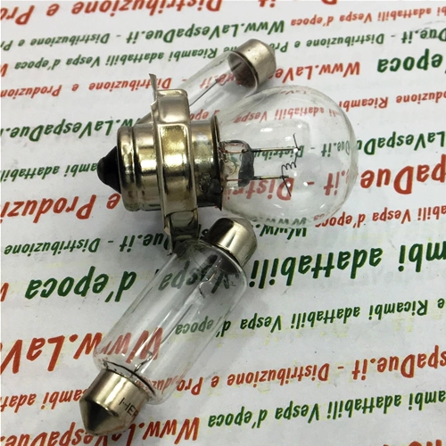 SET OF 3 12 VOLT FRONT AND REAR LIGHT BULBS FOR VESPA 50 ELESTART SPECIAL NLR