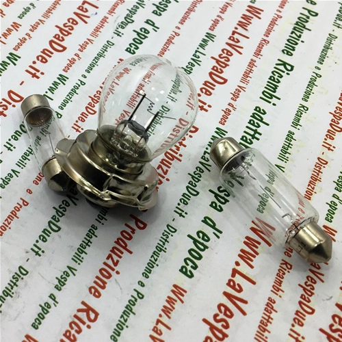 SET OF 3 12 VOLT FRONT AND REAR LIGHT BULBS FOR VESPA 50 ELESTART SPECIAL NLR