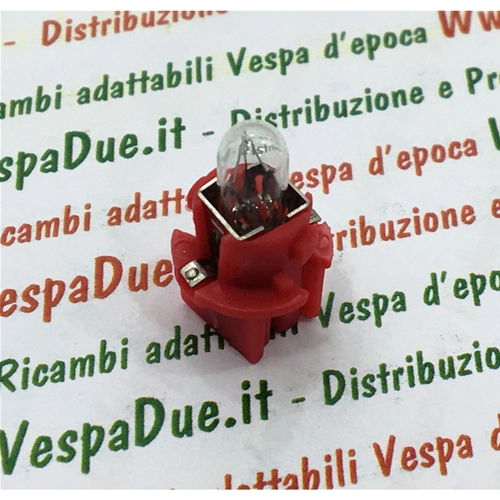 HERT TABLERO MARRÓN PIAGGIO Bombilla de 12 voltios y 2 W para VESPA Lámpara APE para luces de advertencia e indicadores de nivel de combustible, velocímetro e instrumentación