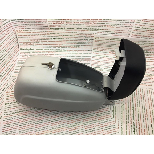 Tool box for storage and accessories, complete with cushion for VESPA 50 SS 90SS first series V9SS1T up to frame V5SS1T up to frame 1841 without groove, complete with lock