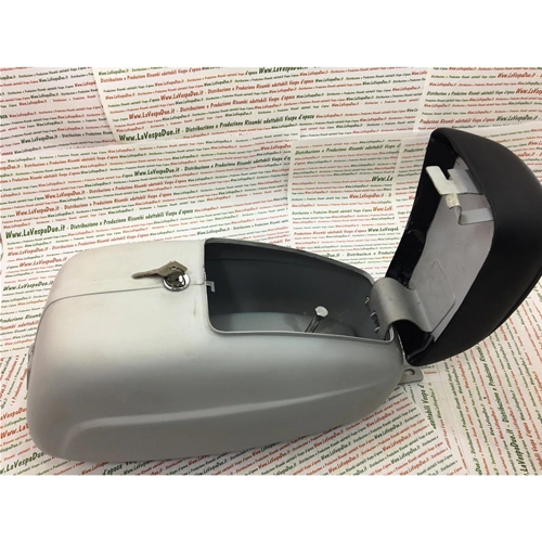 Tool box for storage and accessories, complete with cushion for VESPA 50 SS 90SS first series V9SS1T up to frame V5SS1T up to frame 1841 without groove, complete with lock