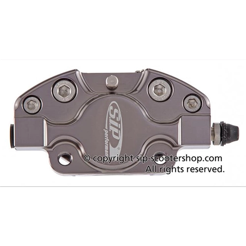 SIP GRIMECA FRONT BRAKE CALIPER ANODIZED TITANIUM CLASSIC GRIMECA FOR VESPA PX 125 150 200 `98 MY SIP 56405000
