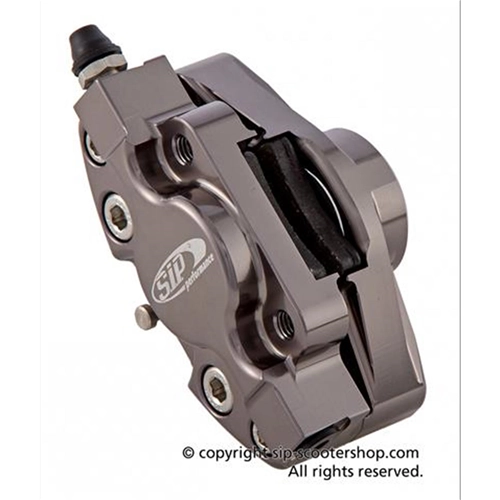 SIP GRIMECA FRONT BRAKE CALIPER ANODIZED TITANIUM CLASSIC GRIMECA FOR VESPA PX 125 150 200 `98 MY SIP 56405000