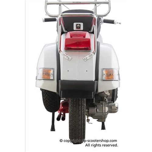 RED EXHAUST EXPANSION TUNED RACING SIP ROAD 2.0 ABARTH TYPE FOR VESPA 80 125 150 PX PE VNA VNB TS SPRINT VBA WITH DOUBLE EXHAUST PIPE SIP 24156200