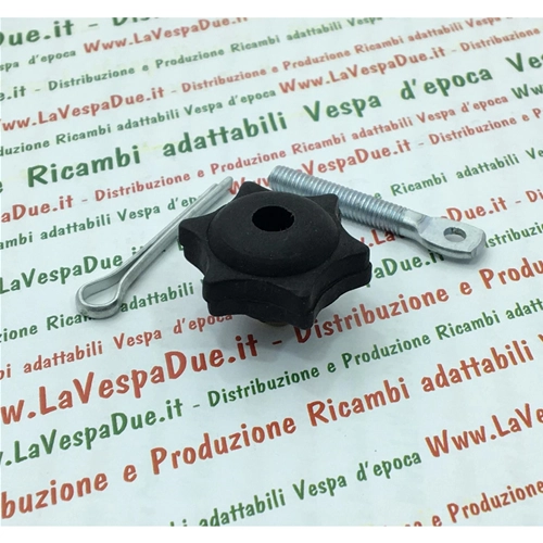 KIT COMPLETO DE TAPA/POMO DE COMBUSTIBLE CON TIRA DE ACOPLAMIENTO Y PASADOR DE SEGURIDAD PARA TODOS LOS MODELOS VESPA ECONOMY
