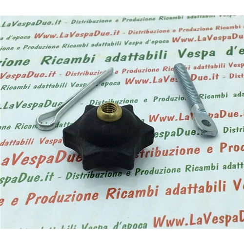 KIT COMPLETO DE TAPA/POMO DE COMBUSTIBLE CON TIRA DE ACOPLAMIENTO Y PASADOR DE SEGURIDAD PARA TODOS LOS MODELOS VESPA ECONOMY