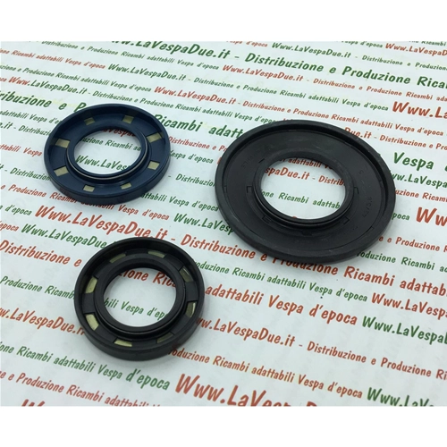 Kit de joints d'huile pour la révision du vilebrequin des Vespa 200 Rally Première Série VSE1T jusqu'au châssis 33996.