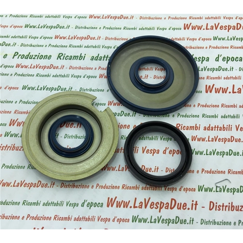 CRANKSHAFT OIL SEAL KIT FOR VESPA 125 SUPER VNC 150 SUPER VBC FIRST SERIES UP TO FRAME 70199