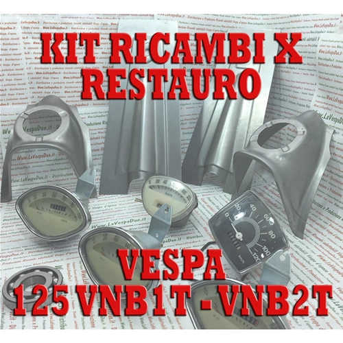 KIT DE REPUESTOS DE RESTAURACIÓN ADAPTABLE PARA VESPA 125 VNB1T VNB2T CON FARO SIEM