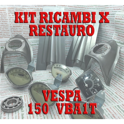 KIT DE REPUESTOS DE RESTAURACIÓN ADAPTABLE PARA VESPA 150 VBA1T con faro SIEM