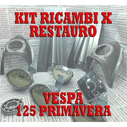 KIT DE REPUESTOS PARA LA RESTAURACIÓN DE LA VESPA 125 PRIMAVERA VMA2T
