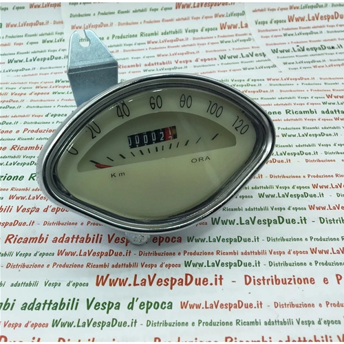 Contachilometri scala km/h 120 completo di staffa di fissaggio per VESPA 125 150 160 VBA VBB GT GS SPRINT GL
