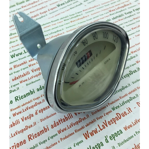 Contachilometri scala km/h 120 completo di staffa di fissaggio per VESPA 125 150 160 VBA VBB GT GS SPRINT GL